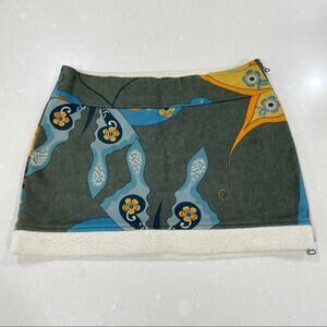 Sortie des Classes Fleece Lined Mini Skirt Green 38